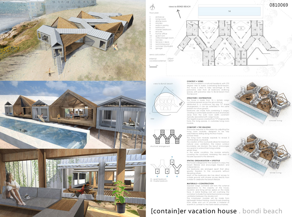 Results of the Competition [SYDNEY] Container Vacation House