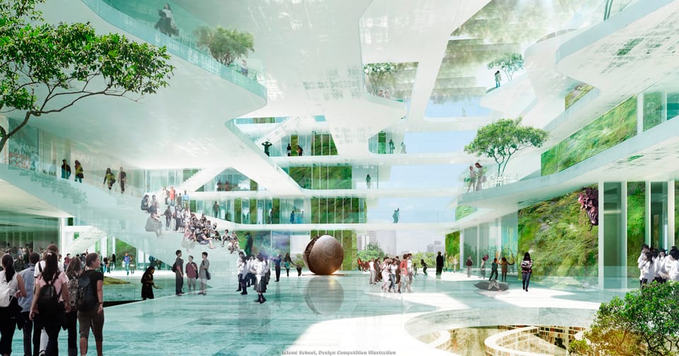 Winner of the Competition New Island School in Hong Kong