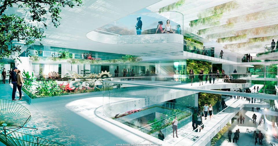Winner of the Competition New Island School in Hong Kong