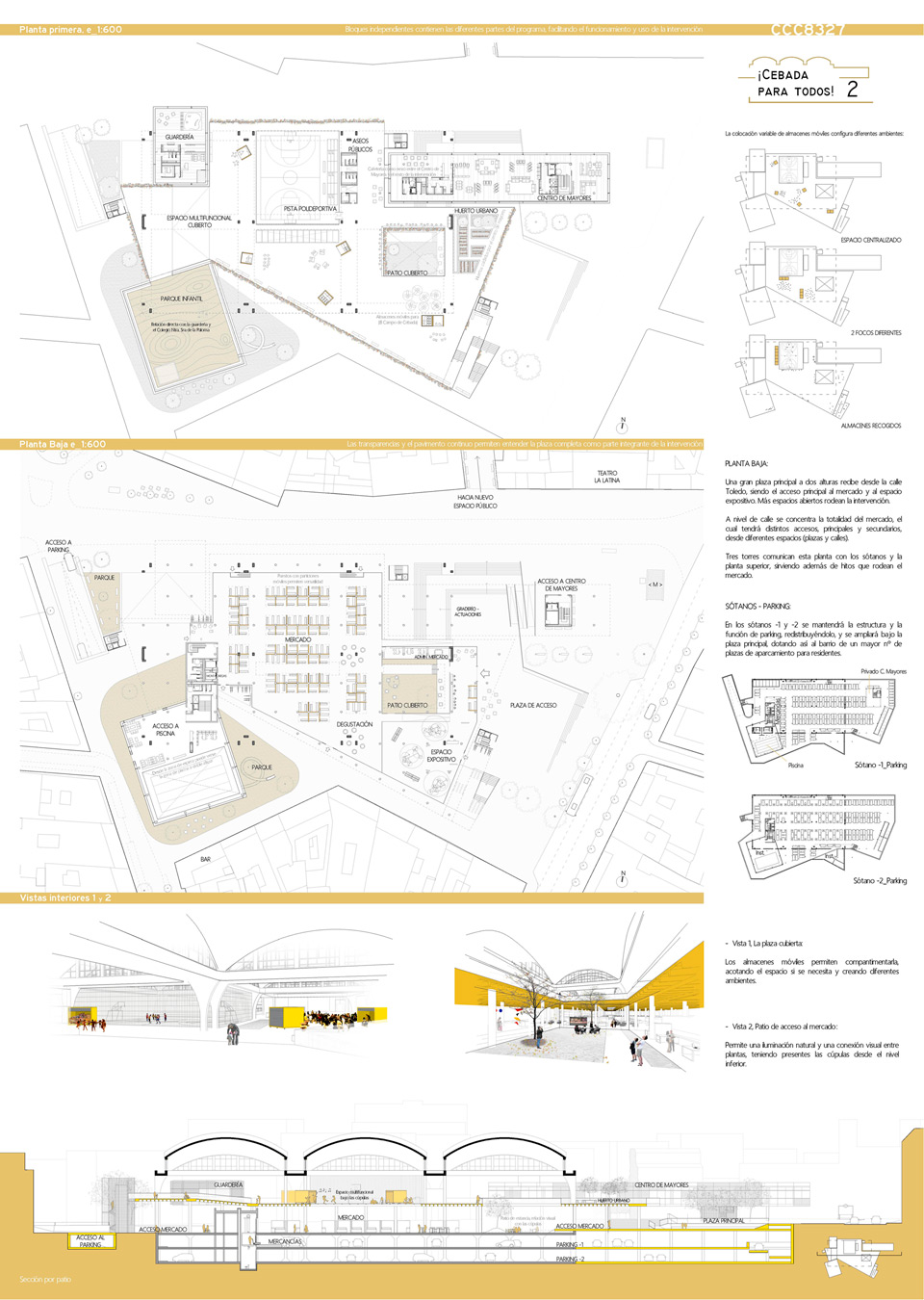 Winners of the Competition Cebada Community Centre