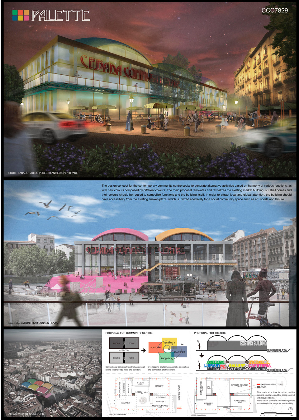 Winners of the Competition Cebada Community Centre