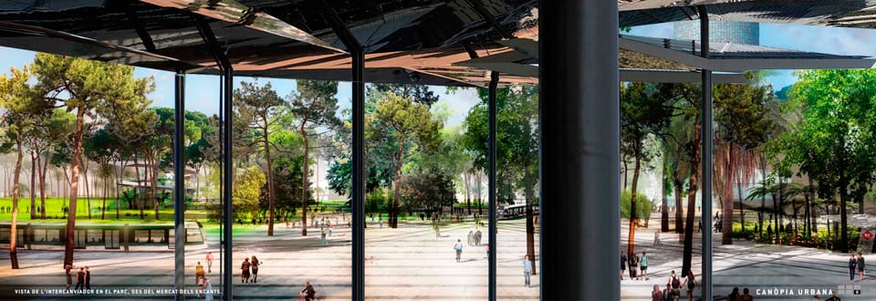 Canòpia Urbana - Ganador Concurso Plaza las Glorias Barcelona