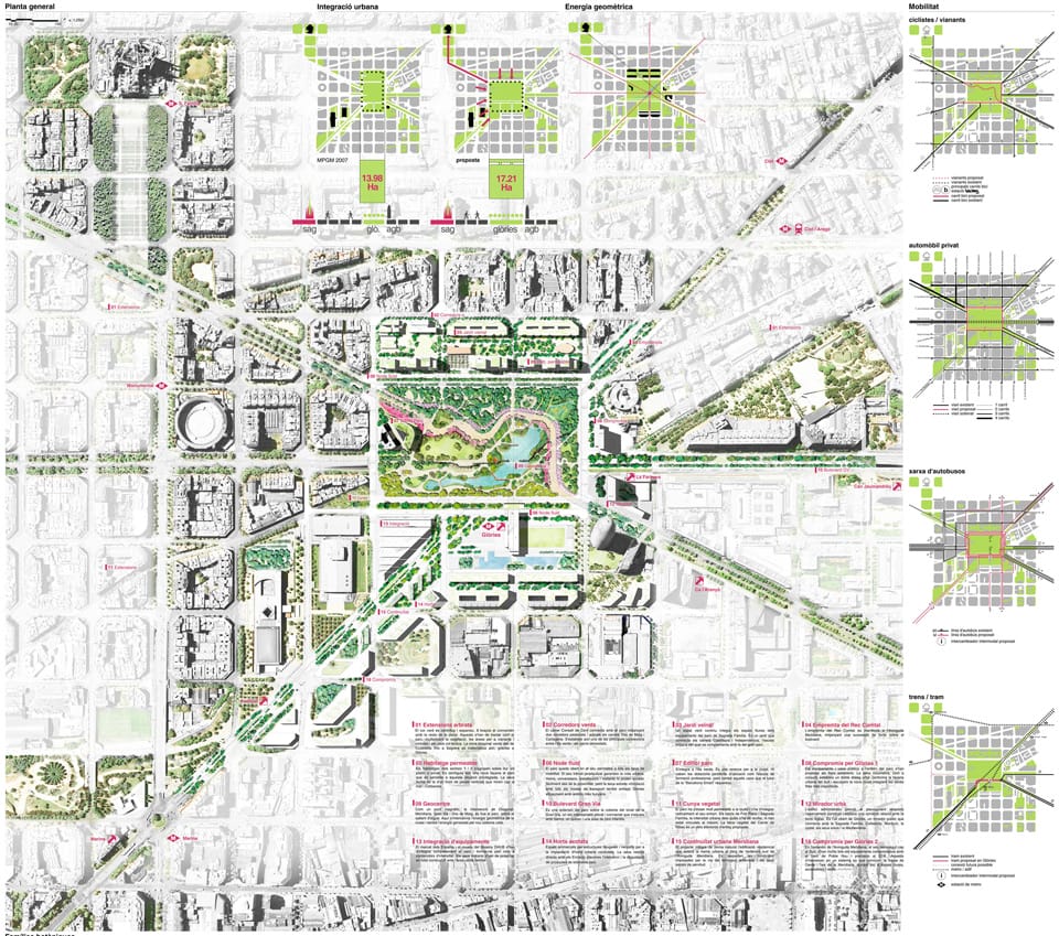Cruilla 0 - Finalist project Plaza las Glorias Competition