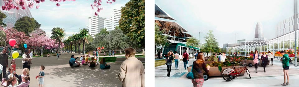 Cruilla 0 - Finalist project Plaza las Glorias Competition