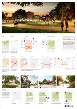 Glòries+ - Finalist project Plaza las Glorias Competition