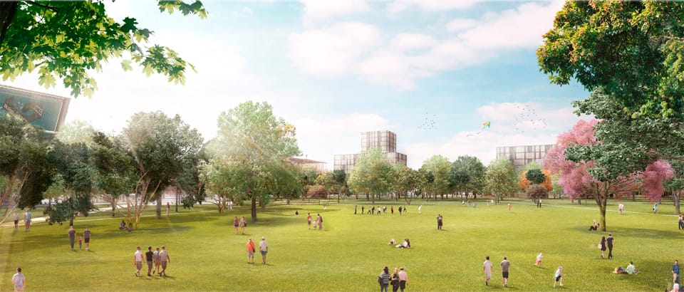 Glòries+ - Finalist project Plaza las Glorias Competition