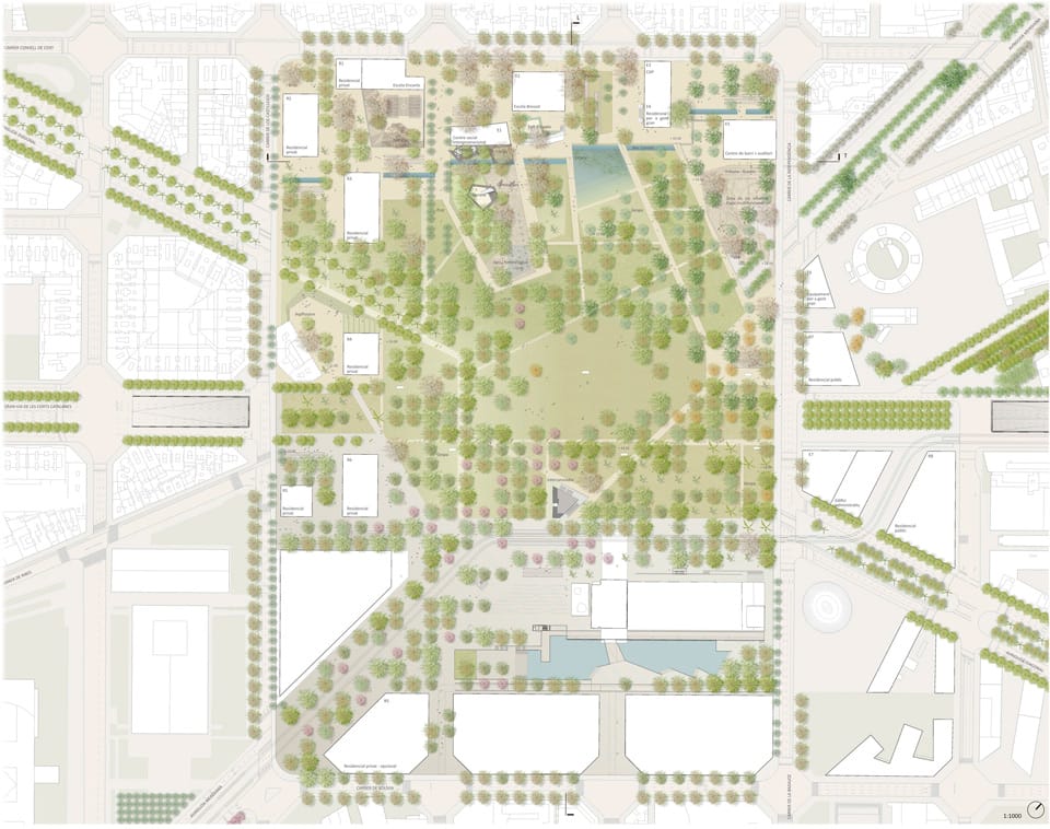 Glòries+ - Finalist project Plaza las Glorias Competition