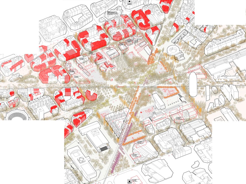 ReBcn - Finalist project Plaza las Glorias Competition