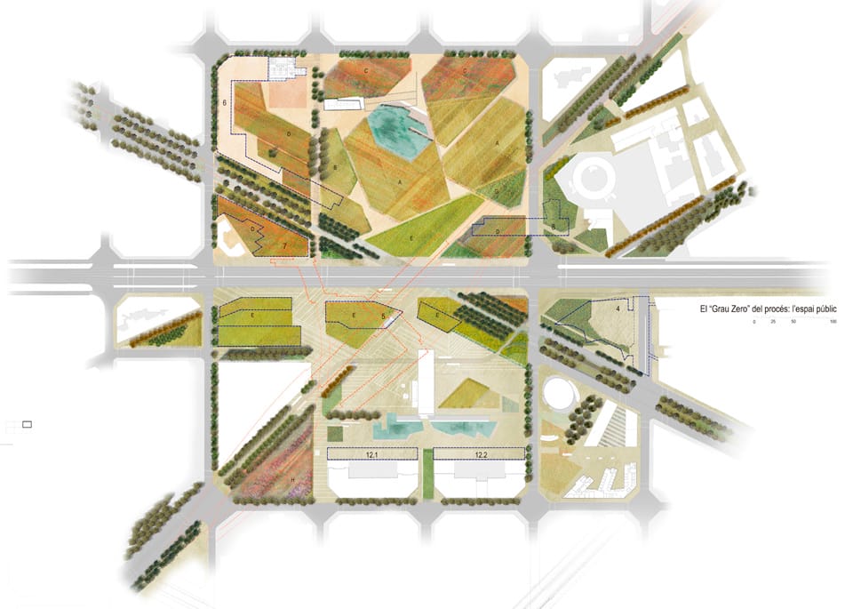 Cruilla 0 - Finalist project Plaza las Glorias Competition