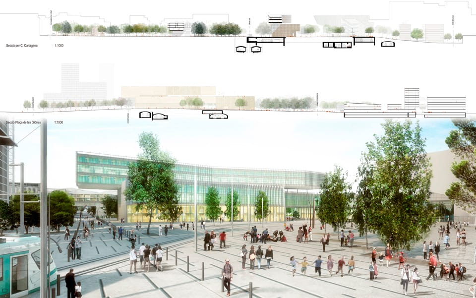 Cruilla 0 - Finalist project Plaza las Glorias Competition