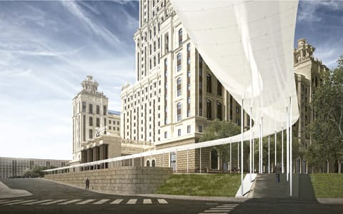 Finalists Announced for Moscow’s Ukraina Hotel Entryway Competition
