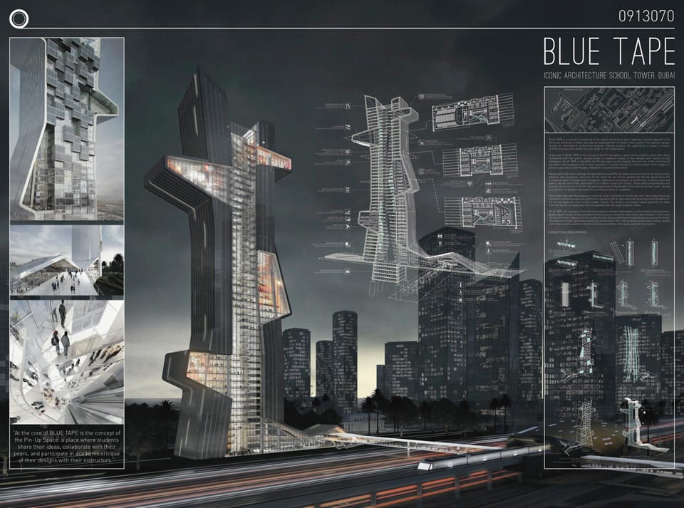 Results of the Competition [DUBAI] Architecture School Tower