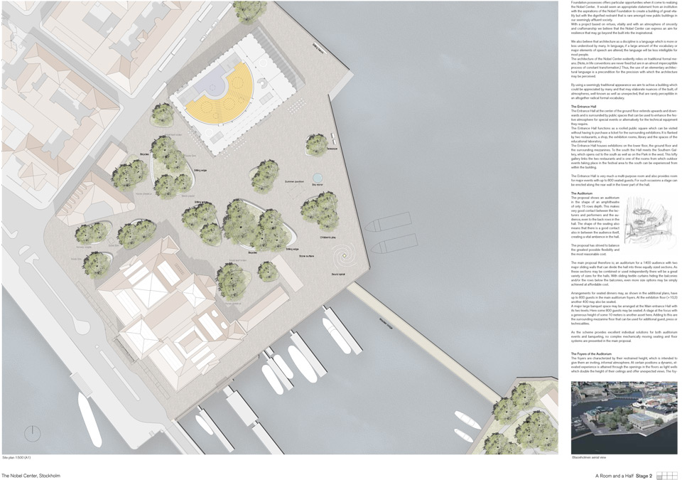Results of the Nobel Center Competition in Stockholm