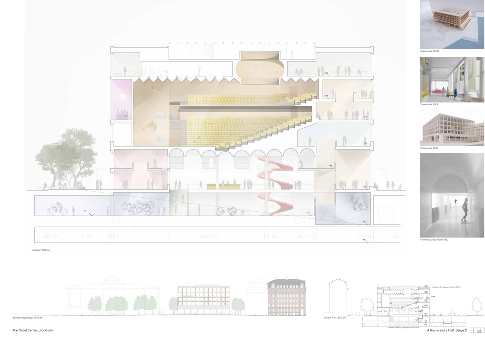 Results of the Nobel Center Competition in Stockholm
