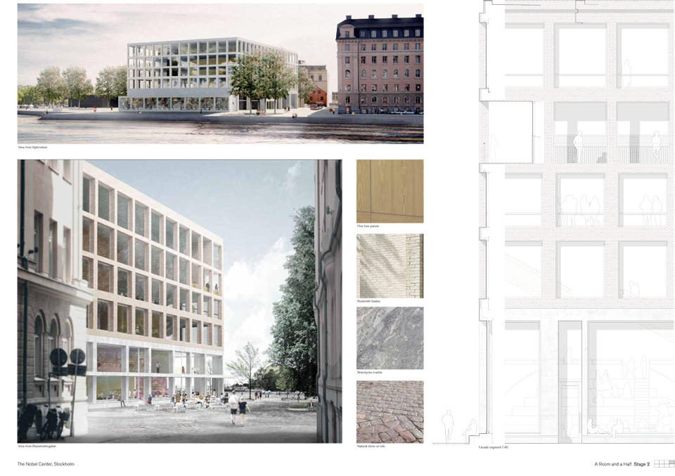 Results of the Nobel Center Competition in Stockholm