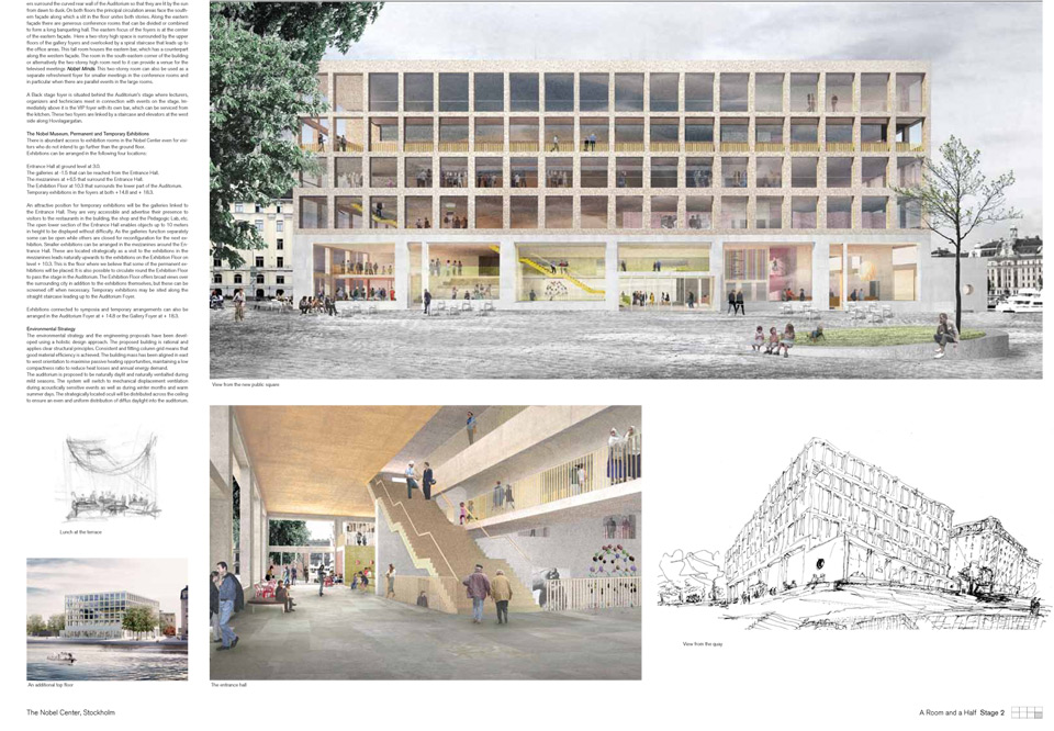 Results of the Nobel Center Competition in Stockholm