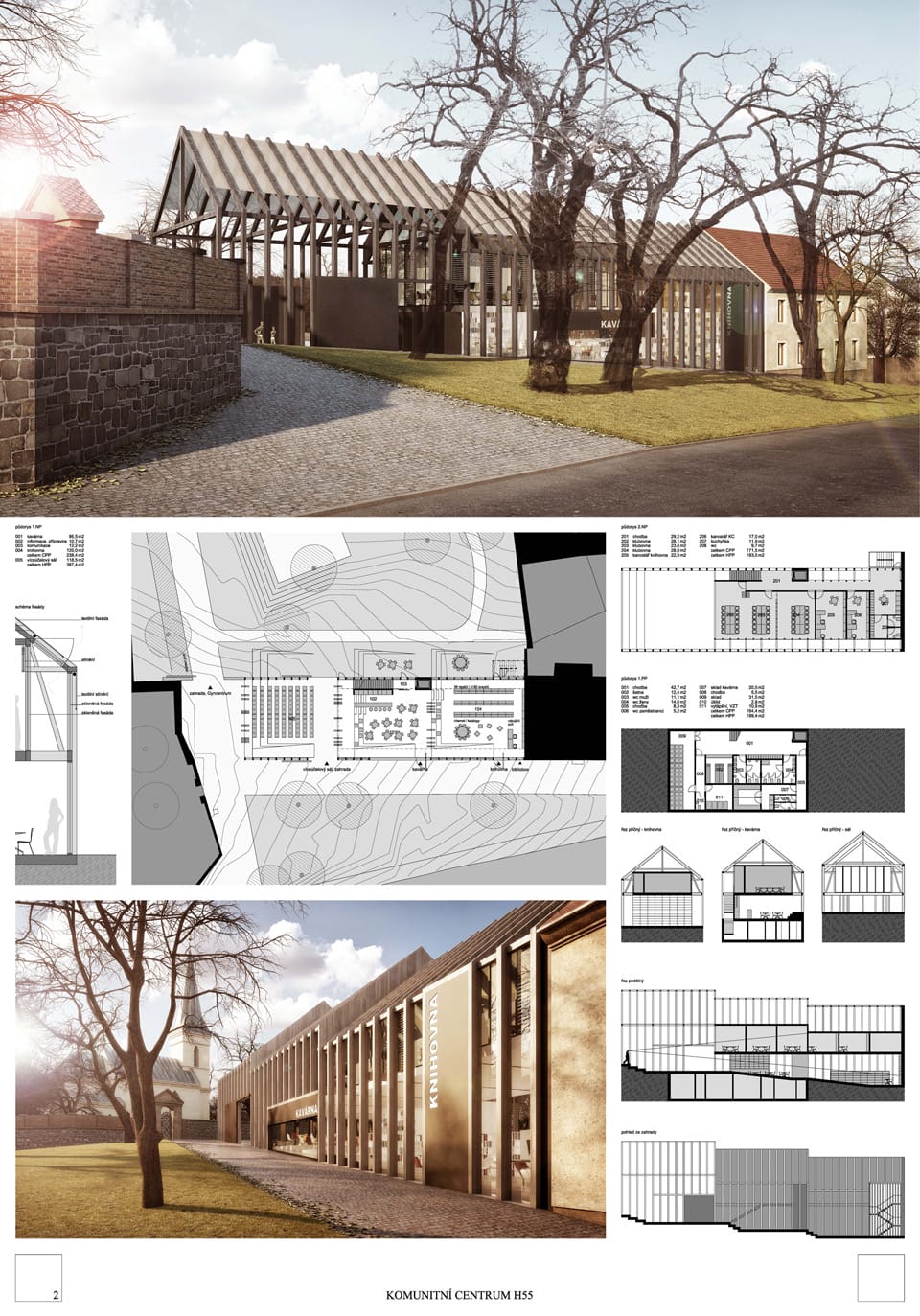 Winners of the Competition for the Community Centre Hloubetínská 55