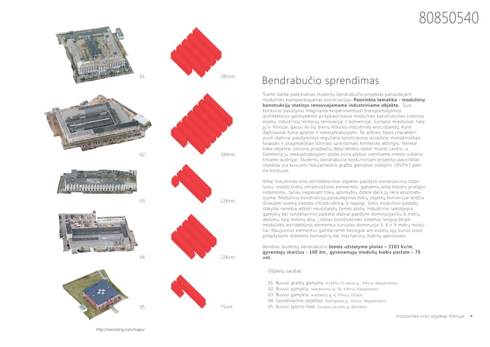 Results of the Competition Ryterna Modular Building