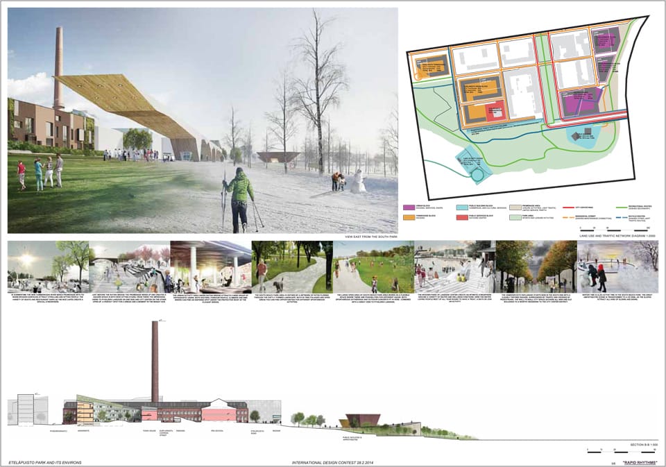 Results of the International design Competition for the Eteläpuisto park