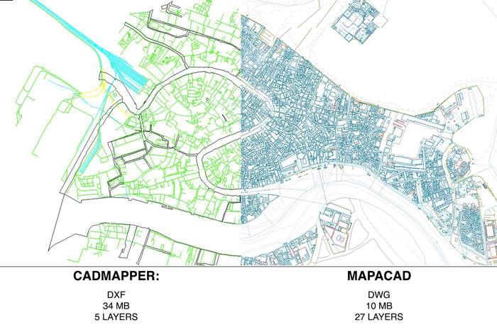 Mapas ciudades para Autocad