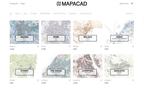 Ciudades en capas Autocad para diseño
